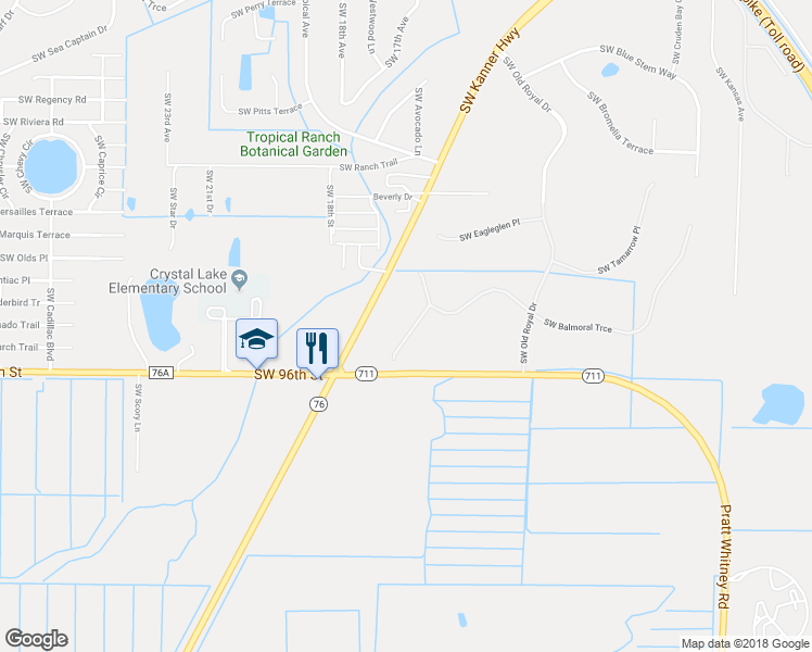 map of restaurants, bars, coffee shops, grocery stores, and more near 9472 Southwest Wedgewood Lane in Stuart