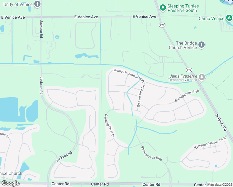 map of restaurants, bars, coffee shops, grocery stores, and more near 11659 Anhinga Avenue in Venice