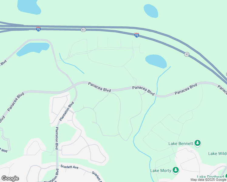 map of restaurants, bars, coffee shops, grocery stores, and more near Panacea Boulevard in North Port