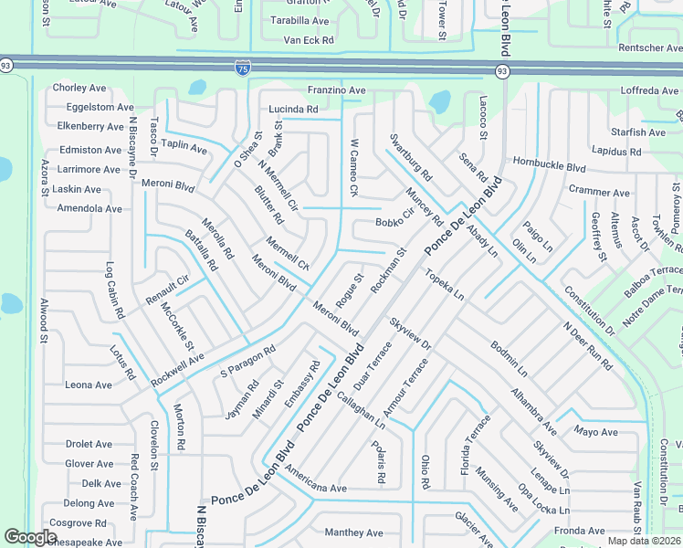map of restaurants, bars, coffee shops, grocery stores, and more near 7240 Sablon Road in North Port