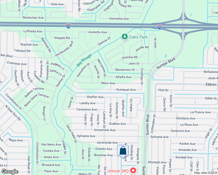 map of restaurants, bars, coffee shops, grocery stores, and more near 5524 Kumquat Avenue in North Port