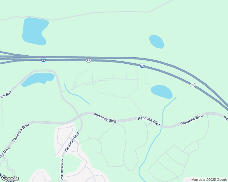 map of restaurants, bars, coffee shops, grocery stores, and more near Panacea Boulevard in North Port