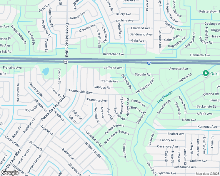 map of restaurants, bars, coffee shops, grocery stores, and more near 6464 Lapidus Road in North Port