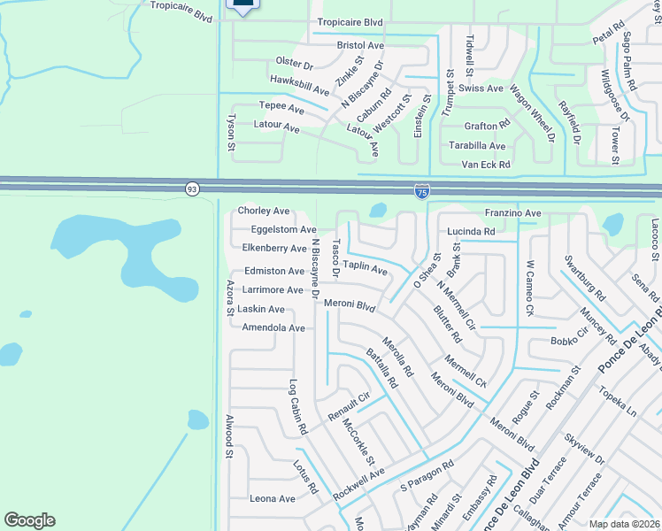 map of restaurants, bars, coffee shops, grocery stores, and more near 7936 Sontag Avenue in North Port