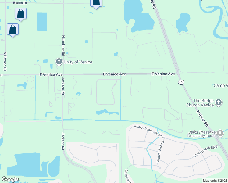 map of restaurants, bars, coffee shops, grocery stores, and more near 19670 Cobblestone Circle in Venice