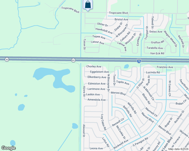 map of restaurants, bars, coffee shops, grocery stores, and more near 8225 Eggelstom Avenue in North Port