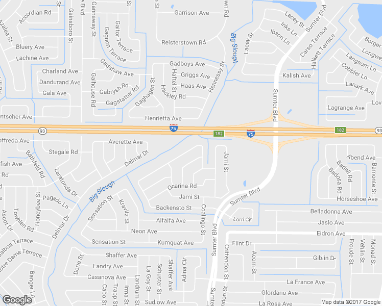 map of restaurants, bars, coffee shops, grocery stores, and more near 5373 Mandrake Terrace in North Port