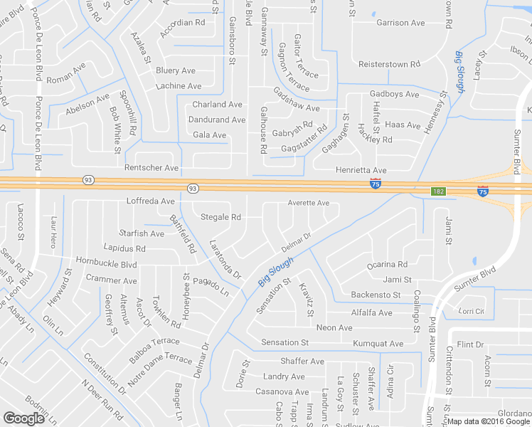 map of restaurants, bars, coffee shops, grocery stores, and more near 4800 Simberg Street in North Port