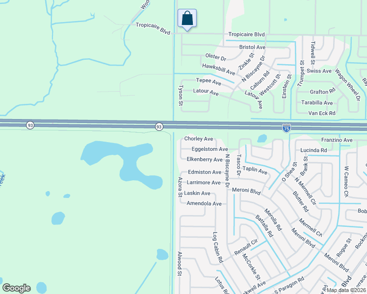 map of restaurants, bars, coffee shops, grocery stores, and more near 4441 Botwick Street in North Port