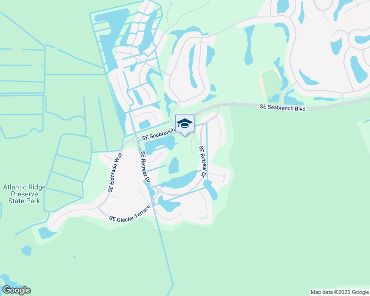 map of restaurants, bars, coffee shops, grocery stores, and more near 3700 Southeast Seabranch Boulevard in Hobe Sound
