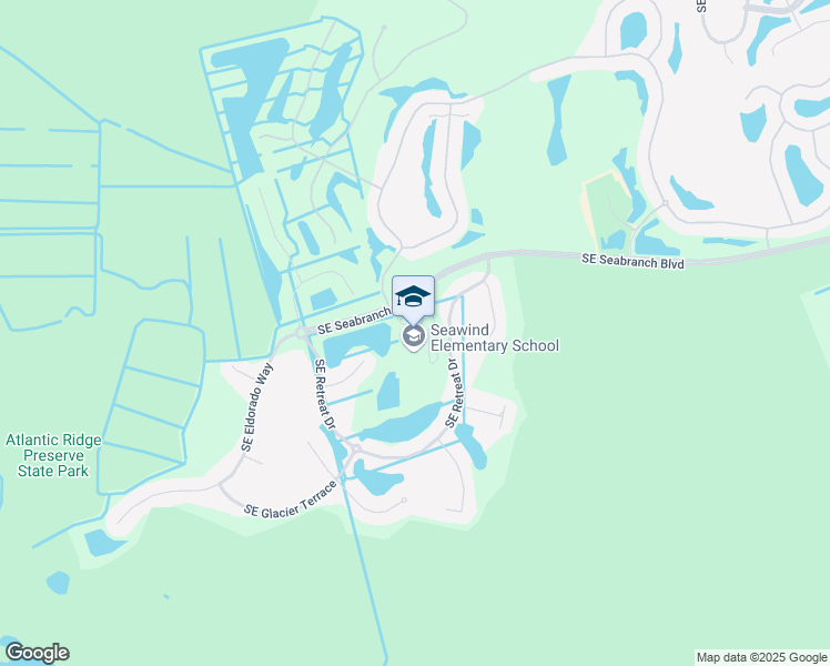 map of restaurants, bars, coffee shops, grocery stores, and more near 3700 Southeast Seabranch Boulevard in Hobe Sound