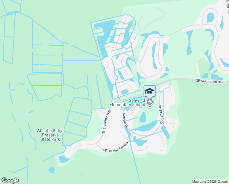 map of restaurants, bars, coffee shops, grocery stores, and more near 8538 Southeast Retreat Drive in Hobe Sound