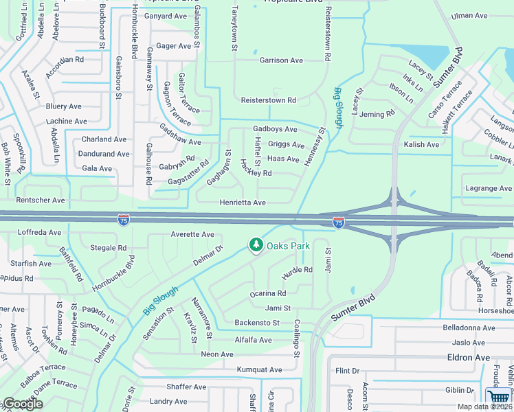 map of restaurants, bars, coffee shops, grocery stores, and more near 5068 Gailbreath Road in North Port