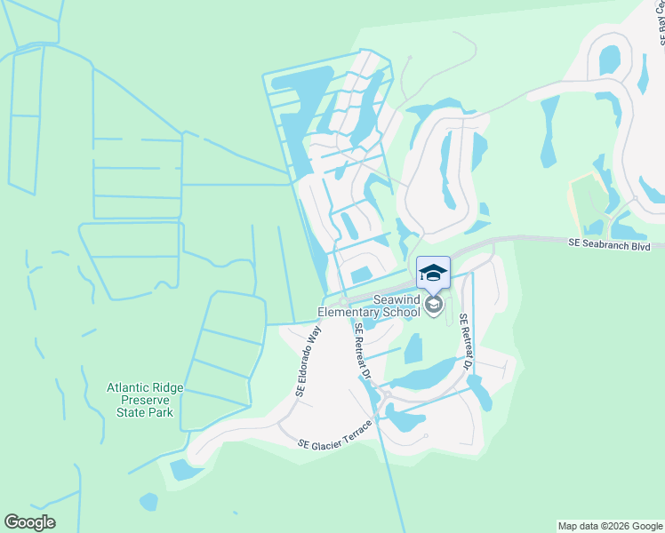 map of restaurants, bars, coffee shops, grocery stores, and more near 8520 Southeast Retreat Drive in Hobe Sound