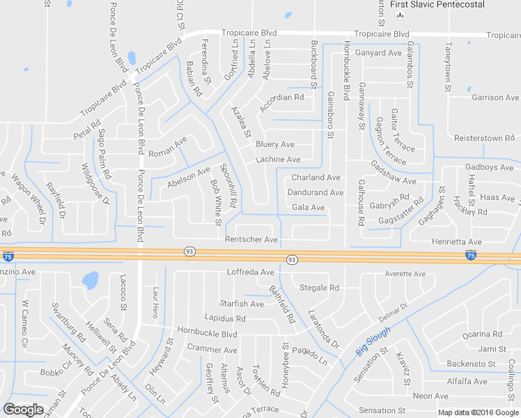 map of restaurants, bars, coffee shops, grocery stores, and more near 5183 Abdella Lane in North Port