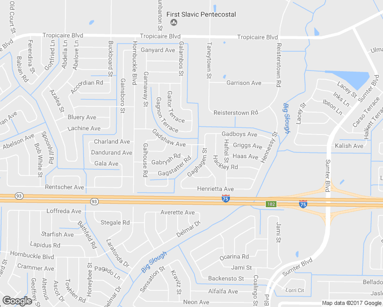 map of restaurants, bars, coffee shops, grocery stores, and more near 5681 Gagstatter Road in North Port