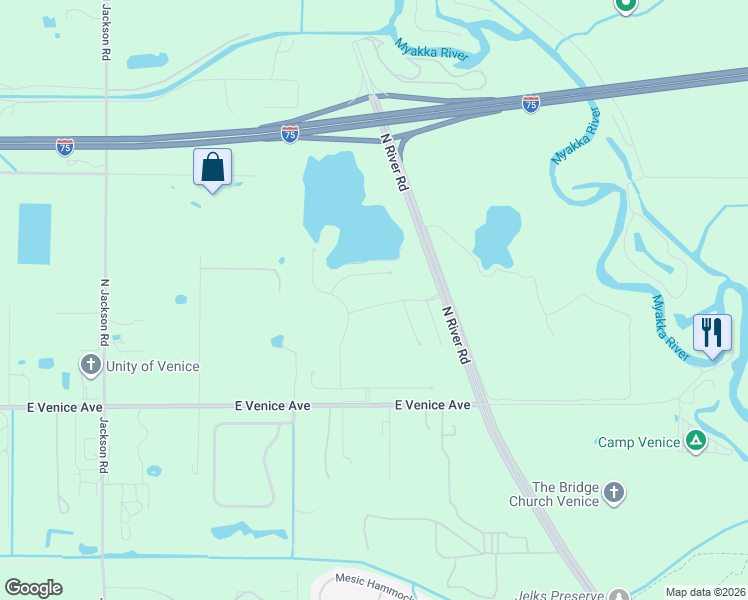 map of restaurants, bars, coffee shops, grocery stores, and more near 11626 Parrotfish Street in Venice