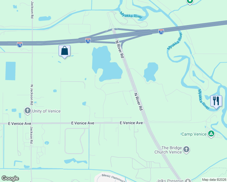 map of restaurants, bars, coffee shops, grocery stores, and more near 11626 Parrotfish Street in Venice
