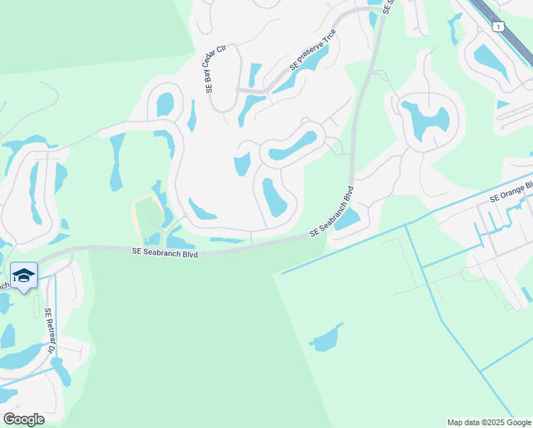 map of restaurants, bars, coffee shops, grocery stores, and more near 8181 Southeast Woodlake Lane in Hobe Sound