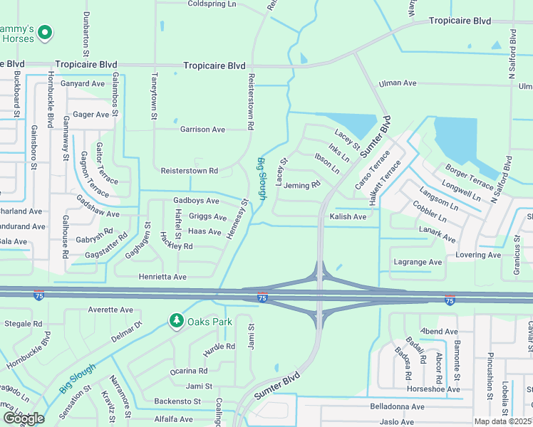 map of restaurants, bars, coffee shops, grocery stores, and more near 5015 Lacey Street in North Port