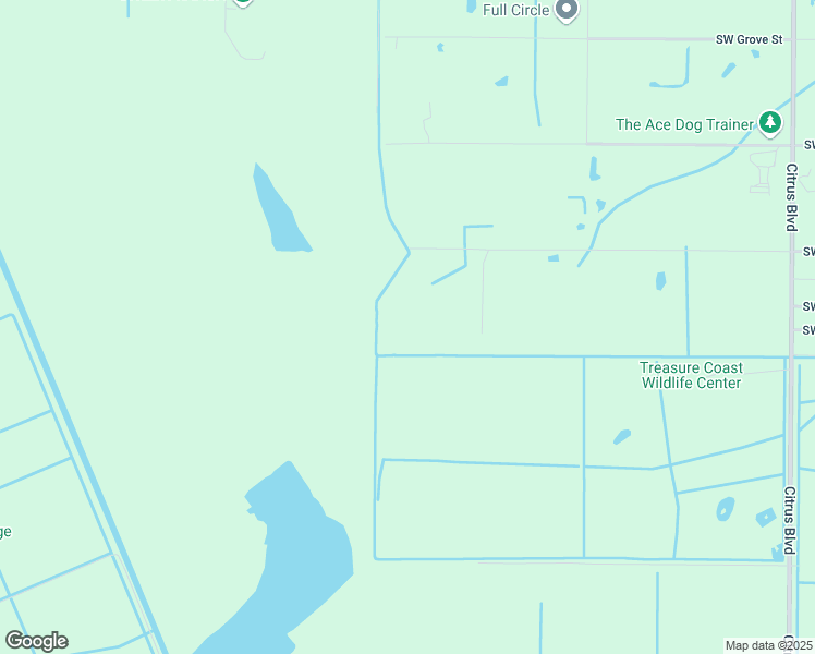 map of restaurants, bars, coffee shops, grocery stores, and more near 5906 Southwest Ludlum Street in Palm City