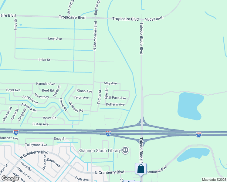 map of restaurants, bars, coffee shops, grocery stores, and more near 1642 Musa Road in North Port