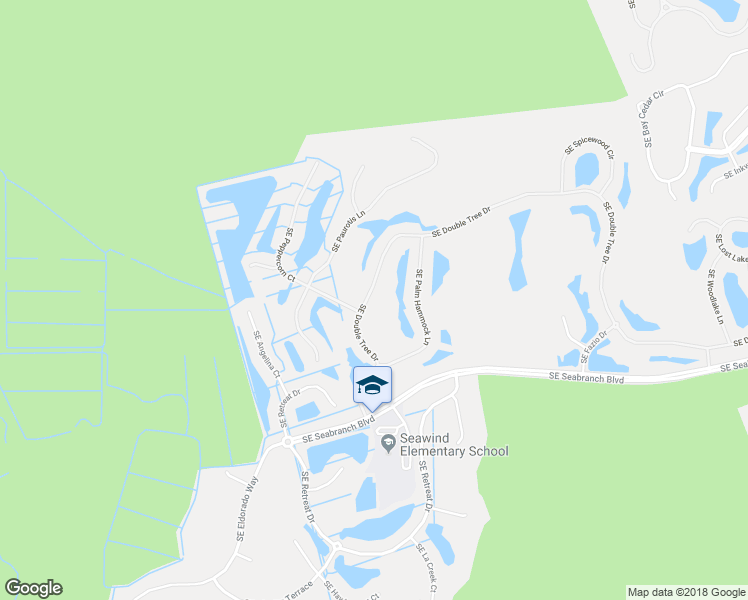 map of restaurants, bars, coffee shops, grocery stores, and more near 8357 Southeast Double Tree Drive in Hobe Sound