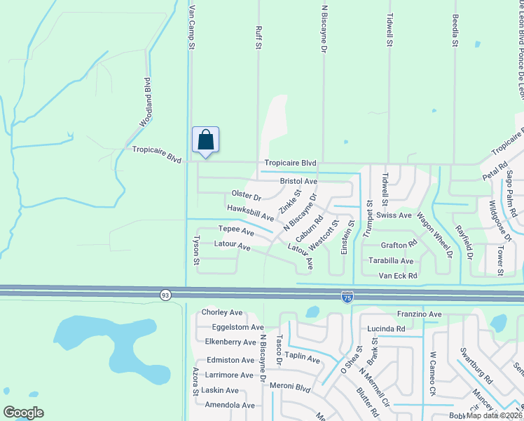 map of restaurants, bars, coffee shops, grocery stores, and more near 8282 Olster Drive in North Port