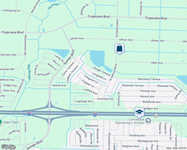 map of restaurants, bars, coffee shops, grocery stores, and more near 4273 Longwell Lane in North Port