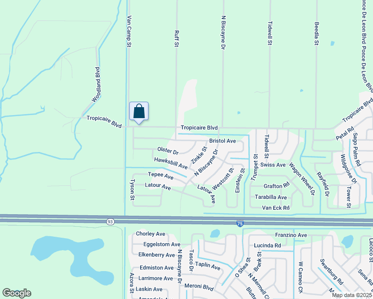 map of restaurants, bars, coffee shops, grocery stores, and more near 8282 Olster Drive in North Port