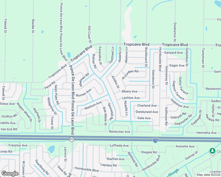 map of restaurants, bars, coffee shops, grocery stores, and more near 5430 Abdella Lane in North Port