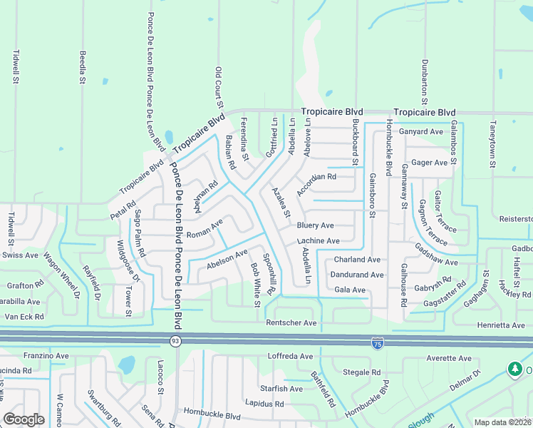 map of restaurants, bars, coffee shops, grocery stores, and more near 5430 Abdella Lane in North Port
