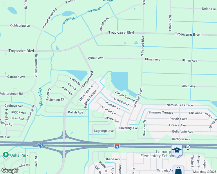 map of restaurants, bars, coffee shops, grocery stores, and more near 4441 Sleepy Terrace in North Port