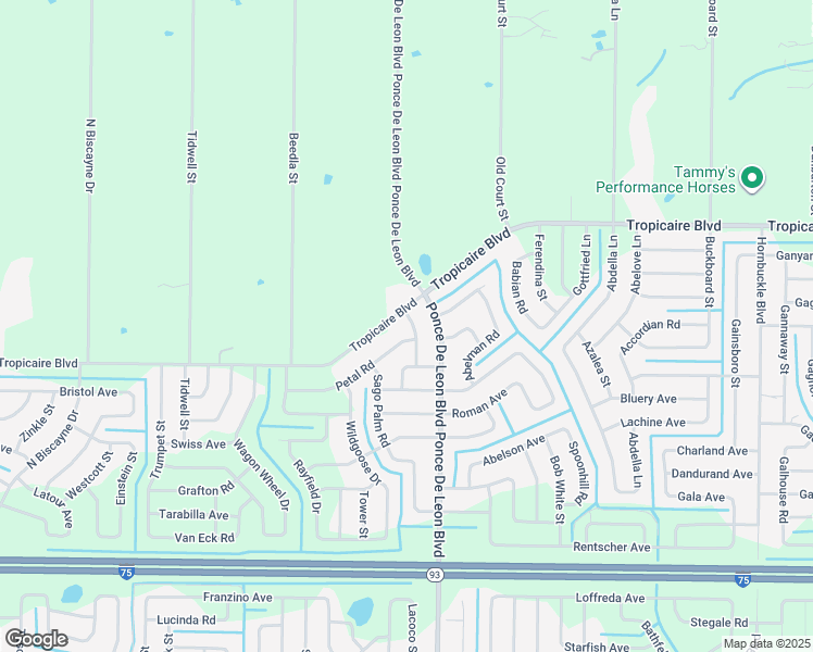 map of restaurants, bars, coffee shops, grocery stores, and more near 5905 Humkey Street in North Port