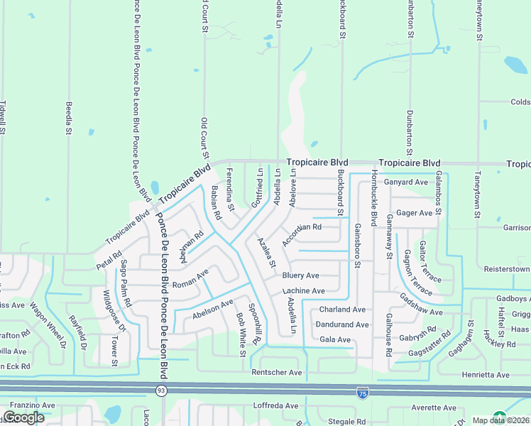 map of restaurants, bars, coffee shops, grocery stores, and more near 5803 Abdella Lane in North Port