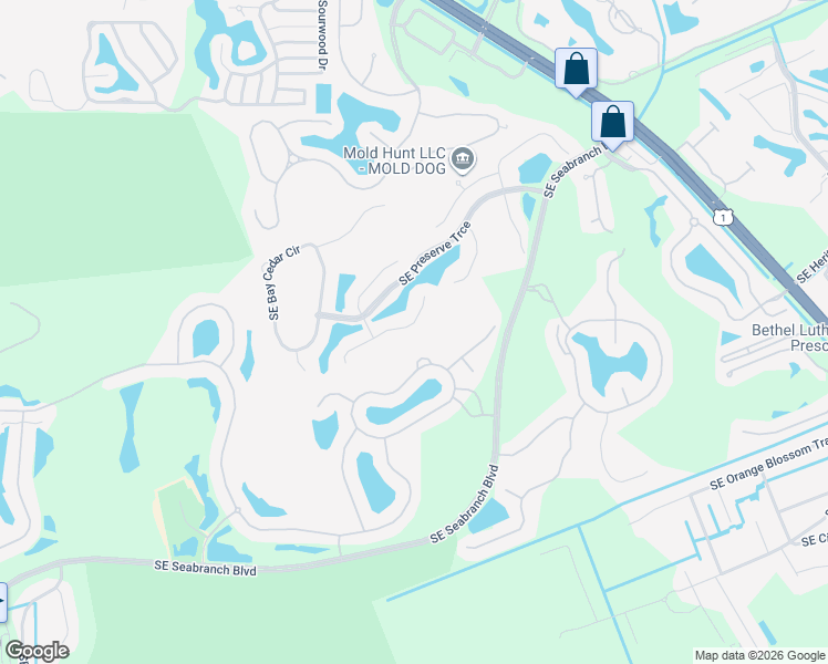 map of restaurants, bars, coffee shops, grocery stores, and more near 5130 Southeast Inkwood Way in Hobe Sound