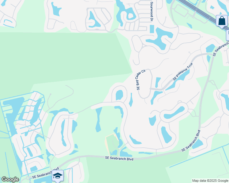 map of restaurants, bars, coffee shops, grocery stores, and more near 7772 Southeast Spicewood Circle in Hobe Sound