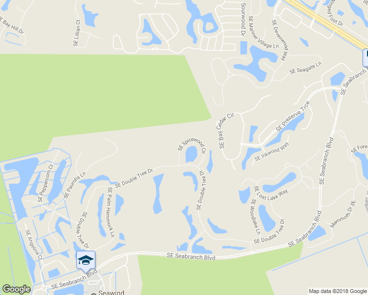 map of restaurants, bars, coffee shops, grocery stores, and more near 7772 Southeast Spicewood Circle in Hobe Sound