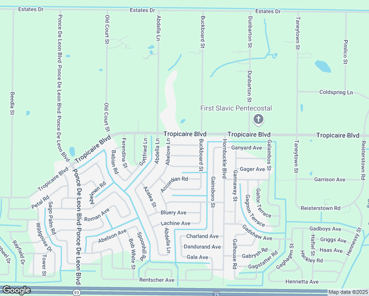 map of restaurants, bars, coffee shops, grocery stores, and more near 6207 Keating Avenue in North Port