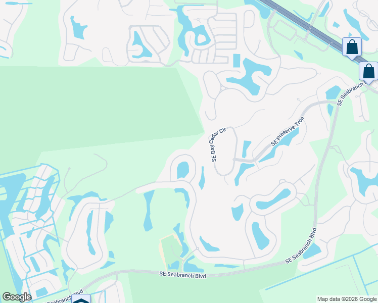 map of restaurants, bars, coffee shops, grocery stores, and more near 7803 Southeast Spicewood Circle in Hobe Sound