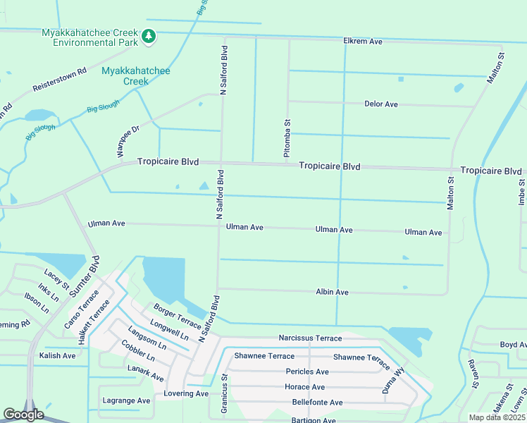map of restaurants, bars, coffee shops, grocery stores, and more near 3860 Ulman Avenue in North Port