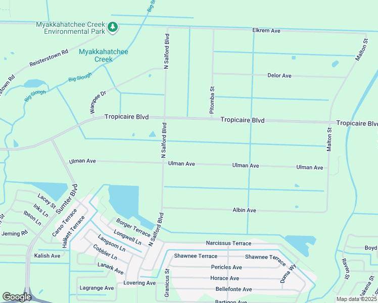 map of restaurants, bars, coffee shops, grocery stores, and more near 3860 Ulman Avenue in North Port