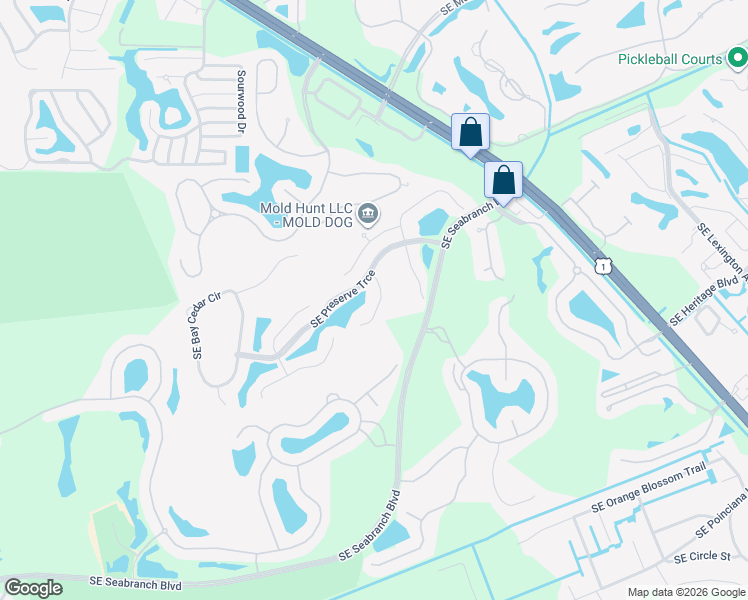 map of restaurants, bars, coffee shops, grocery stores, and more near 7496 Southeast Autumn Lane in Hobe Sound