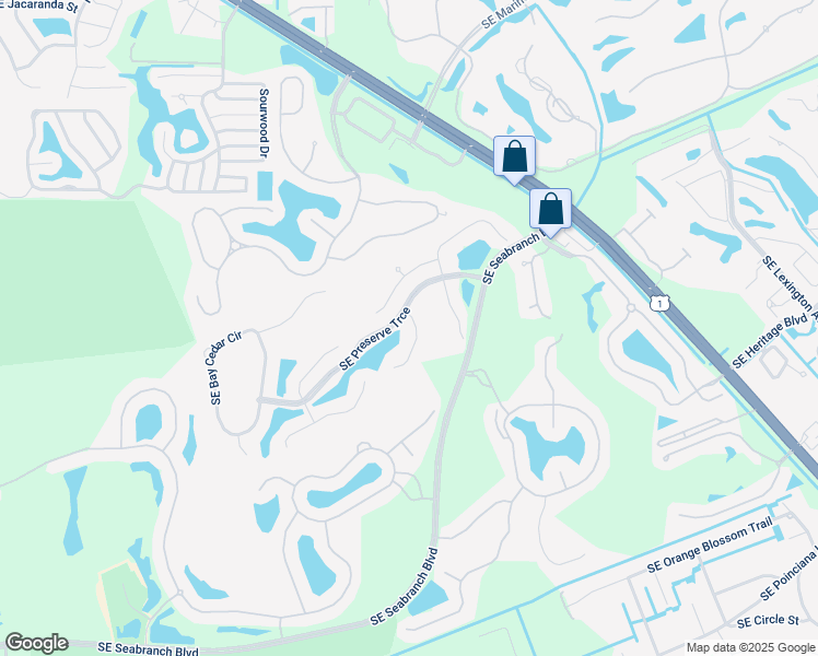map of restaurants, bars, coffee shops, grocery stores, and more near 7448 Southeast Autumn Lane in Hobe Sound