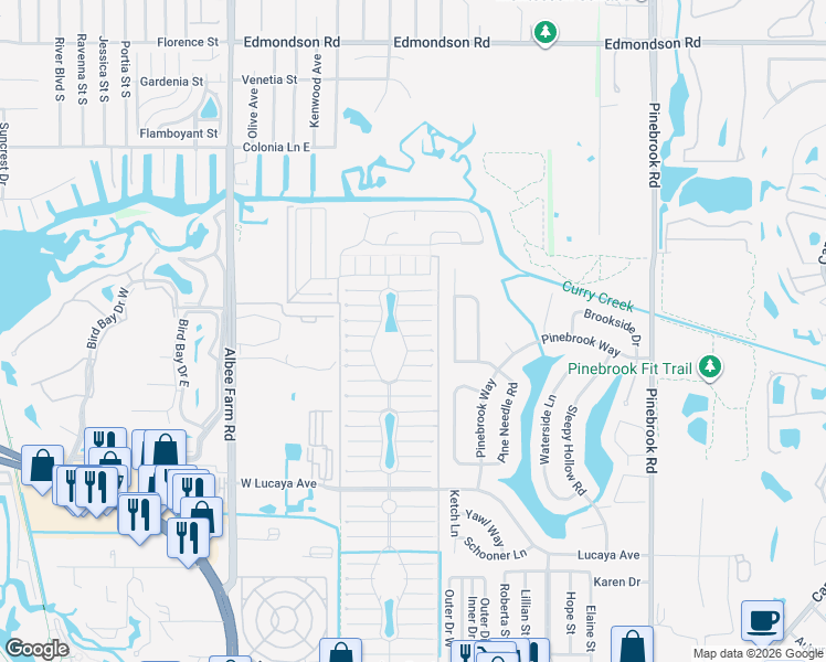 map of restaurants, bars, coffee shops, grocery stores, and more near 967 East Vincent Avenue in Venice
