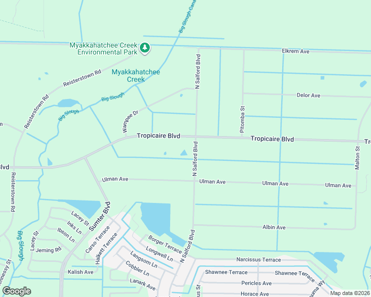 map of restaurants, bars, coffee shops, grocery stores, and more near 5965 North Salford Boulevard in North Port
