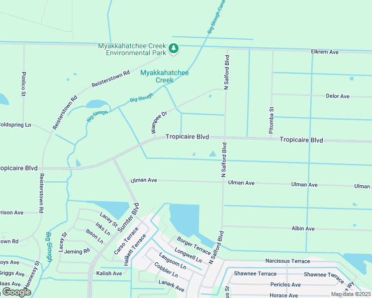 map of restaurants, bars, coffee shops, grocery stores, and more near 4333 Tropicaire Boulevard in North Port