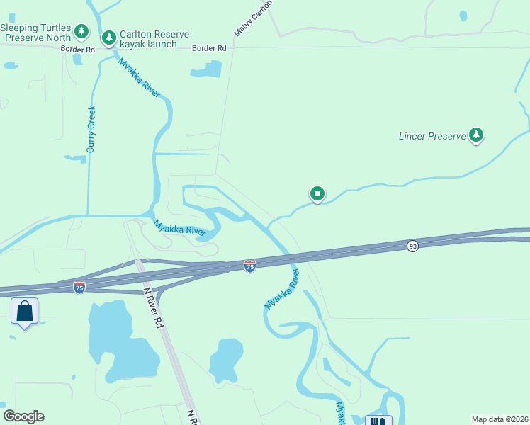 map of restaurants, bars, coffee shops, grocery stores, and more near 583 South Moon Drive in Venice