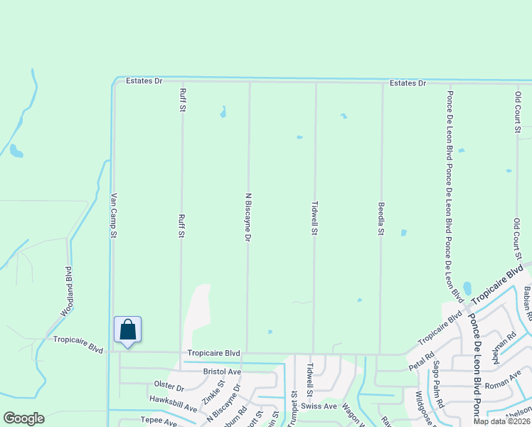 map of restaurants, bars, coffee shops, grocery stores, and more near 6514 North Biscayne Drive in North Port