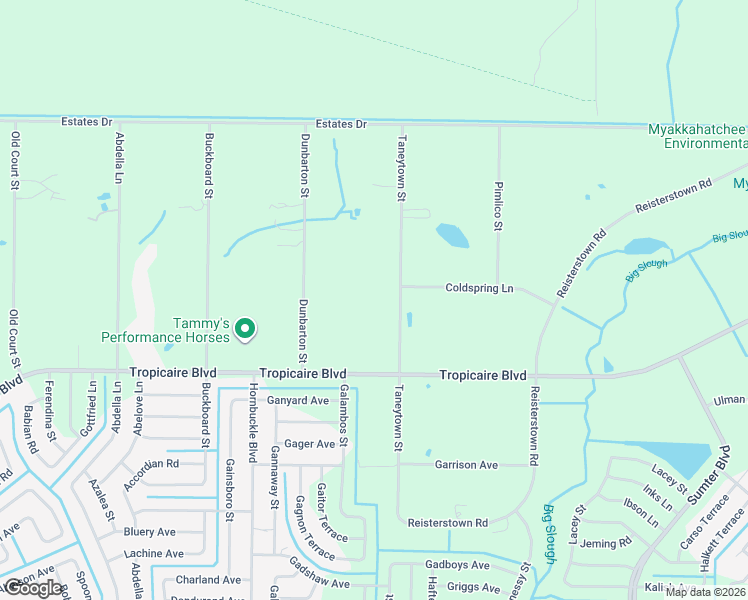 map of restaurants, bars, coffee shops, grocery stores, and more near 6293 Taneytown Street in North Port